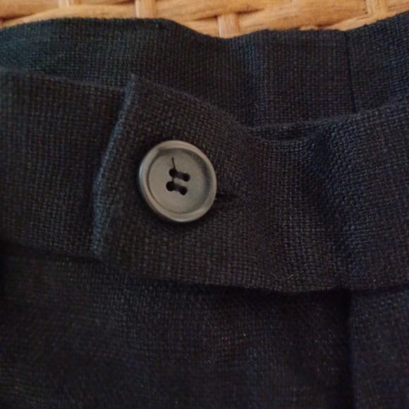 NWT Primo Emporio Men Shorts 100% Linen Sz EU46 Bermuda Black Made‎ in Italy NWT - Picture 2 of 12